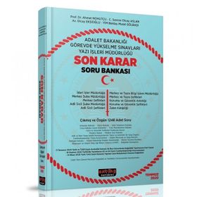 Adalet Bakanlığı 2020 GYS Son Karar Soru Bankası - Savaş Yayınları