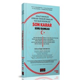 Adalet Bakanlığı 2020 GYS Son Karar Soru Bankası - Savaş Yayınları