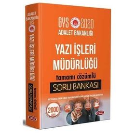 Adalet Bakanlığı Yazı İşleri Müdürlüğü GYS Tamamı Çözümlü Soru Bankası - Data Yayınları