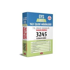 Adalet Bakanlığı Yazı İşleri Müdürlüğü GYS Tamamı Çözümlü Soru Bankası - Data Yayınları