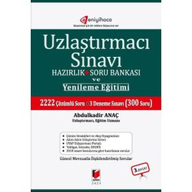 Adalet Yayınevi Uzlaştırmacı Sınavı Hazırlık + Soru Bankası ve Yenileme Eğitimi