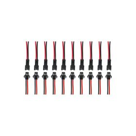 Adam 10 Takım 2 Pin Kablolu 10 cm Konnektör Led Soket Fiş
