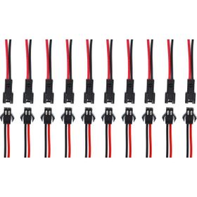 Adam 10 Takım 2 Pin Kablolu 10 cm Konnektör Led Soket Fiş