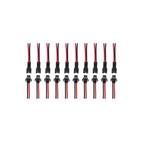 Adam 10 Takım 2 Pin Kablolu 10 cm Konnektör Led Soket Fiş
