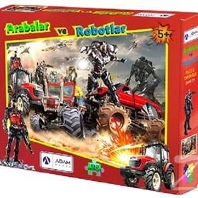 Adam Games 150 Parça PuzzleArabalar Ve Robotlar