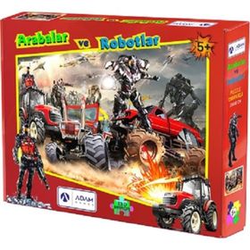 Adam Games 150 Parça PuzzleArabalar Ve Robotlar
