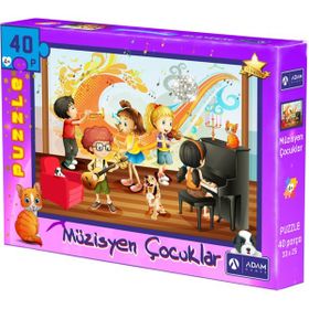 Adam Games 40 Parça Puzzle Müzisyen Çocuklar
