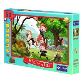 Adam Games 50 Parça Puzzle Vikingler