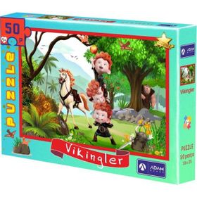 Adam Games 50 Parça Puzzle Vikingler