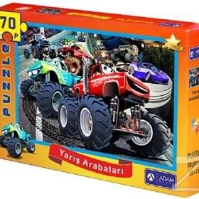Adam Games 70 Parça Puzzle Yarış Arabaları
