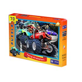 Adam Games 70 Parça Puzzle Yarış Arabaları