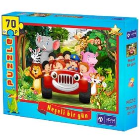 Adam Games 70 Parça Puzzle Yarış Arabaları