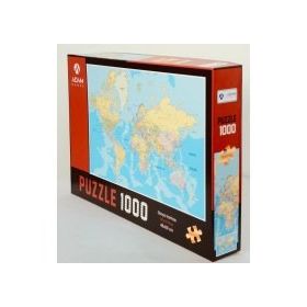 Adam Games Dünya Haritası 1000 Parça Puzzle
