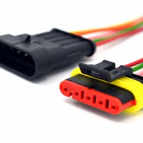 Adam Süper Seal 1 Takım 5 Pin Kablolu Elektrik Soketi Su Geçirmez Konnektör
