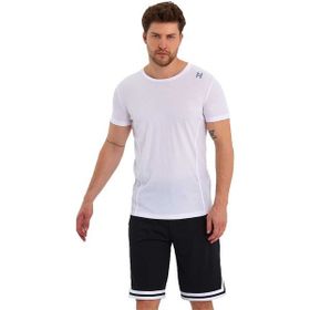 Adams Erkek Siyah Polyester Beyaz Şeritli Basketbol Şort