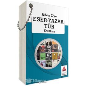 A'Dan Z'Ye Eser Yazar Tür Kartları-Delta Yayınları