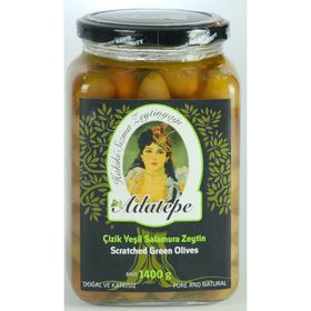 Adatepe 1 kg Yeşil Çizik Zeytin