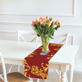 Adawall 140x5 cm Red Lemon Runner Masa Örtüsü