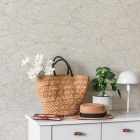 Adawall 23107-2 Roka Serisi Krem Modern Çizgisel Desen Duvar Kağıdı