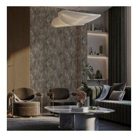 Adawall 23111-6 Roka Serisi Gri Bakır Modern Düz Desen Duvar Kağıdı