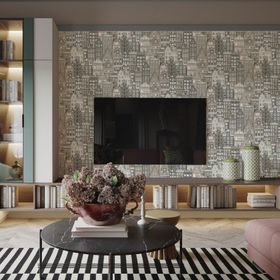 Adawall 23115-2 Roka Serisi Gri Modern Amsterdam Evleri Desen Duvar Kağıdı
