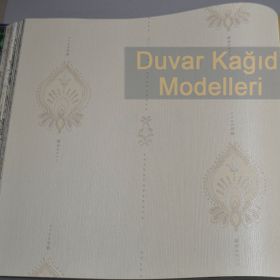Adawall 9902-2 Tropicano Bej Damask Desen Modern Duvar Kağıdı