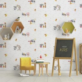 Adawall AA-8925-1 Ada Kids Tom Ve Jerry Çocuk Odası 10.60 m² Duvar Kağıdı
