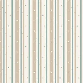 Adawall AA-8928-1 Ada Kids Çizgili Yıldızlı Çocuk Odası 10.60 m² Duvar Kağıdı