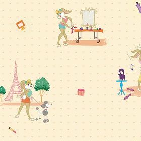 Adawall AA-8932-1 Ada Kids Lola Bunny Kız Çocuk Odası 10.60 m² Duvar Kağıdı