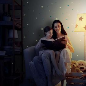 Adawall KDS8913-2 Ada Kids Gece Parlayan Yıldız Desenli Duvar Kağıdı