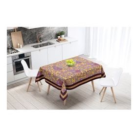 Adawall Mor Damask Desen 160x220 cm Masa Örtüsü