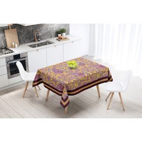 Adawall Mor Damask Desen 160x220 cm Masa Örtüsü