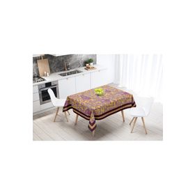 Adawall Mor Damask Desen 160x220 cm Masa Örtüsü