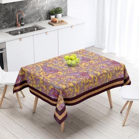 Adawall Mor Damask Desen 160x220 cm Masa Örtüsü