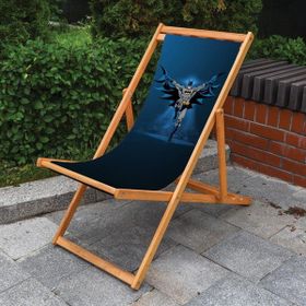 Adawall Navy Blue Batman Bunny Warner Bros Lisanslı Fırınlanmış Gürgen Ağacı Süet Kumaş Şezlong