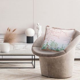 Adawall Renkli Çiçek Detaylı Dekoratif Kırlent