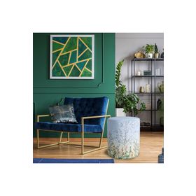 Adawall Renkli Çiçek Detaylı Puf