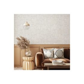 Adawall Vera 1514-1 Kahverengi Geometrik Desenli Düz Sade Duvar Kağıdı