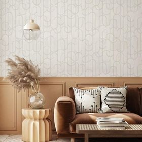 Adawall Vera 1514-1 Kahverengi Geometrik Desenli Düz Sade Duvar Kağıdı