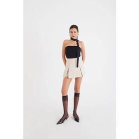 Addax ADX-00029006 Yırtmaçlı Mini Şort Etek
