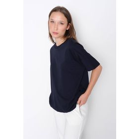 Addax P0730J6J7Y4 Kısa Kollu Oversize Basic Beyaz Kadın T-shirt