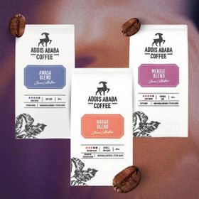 Addis Ababa Coffee 250 gr Organik Öğütülmüş Etiyopya Filtre Kahve-Çekirdek Kahve (3 adet)