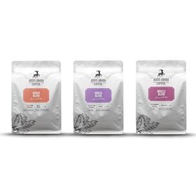 Addis Ababa Coffee 3x750 gr Etiyopya Kavrulmuş Çekirdek Kahve Deneme Seti