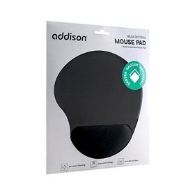 Addison 300152 Siyah Bileklikli Ekstra Kauçuk Kaplamalı Mouse Pad