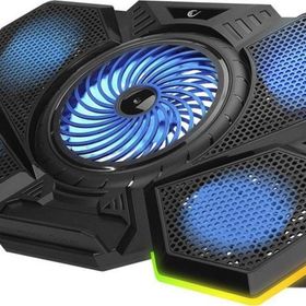 Addison AD-RC13 Rampage Bellatrix Siyah 5 Fan 2 USB RGB Işıklı 15-17 inç Notebook Soğutucu Stand