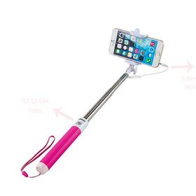 Addison AD-S33 Kablolu Beyaz/Pembe Selfie Çekim Çubuğu
