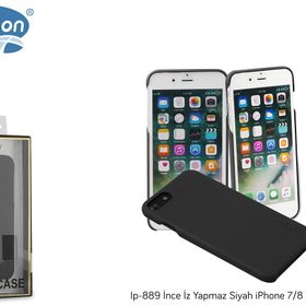 Addison IP-889P iPhone 8 Plus Glass Siyah Kılıf
