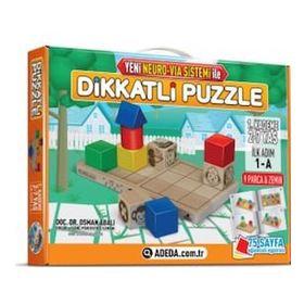 Adeda 3 Boyutlu İlk Adım Dikkatli Puzzle