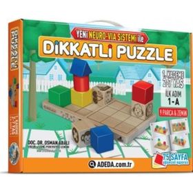 Adeda 3 Boyutlu İlk Adım Dikkatli Puzzle