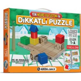 Adeda 3 Boyutlu İlk Adım Dikkatli Puzzle
